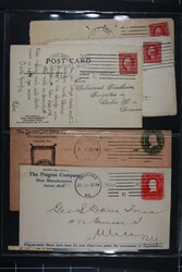 USA, schöne Sammlung der Maschinenstempel TIME CUMMINS Maschine im ...