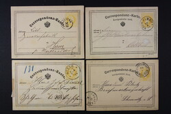 ÖSTERREICH, kleiner Karton mit ca. 240 Belegen ab 1876. Dabei ...