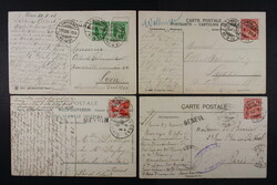 SCHWEIZ, Posten von 33 Belegen mit BP-Stempeln auf AK ab 1887, dabei ...