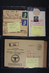 DEUTSCHLAND, FELDPOST 1.+2.WK, Posten Belege im Album und lose, dabei ...