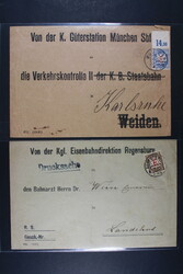 BAYERN DIENST, kleines Lot von 27 Belegen mit EF,MeF und MiF, dabei ...