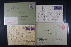 NOTSTEMPEL, Karton mit ca. 147 Belegen mit Ortsnotstempeln aus West- ...