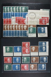 BUND, Beethovenblock, Lot mit diversen losen Marken und einigen ...