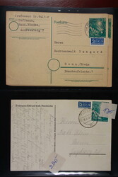 BUND, großes Briefalbum beginnend mit Bundestag GSK 10,20 Pfg. ...