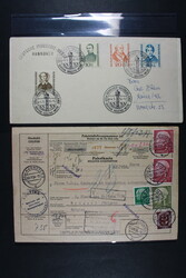 BUND 1949-ca. 1957, Karton mit ca. 200 gelaufenen Belegen mit einigen ...