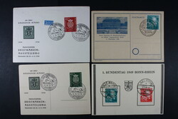 BUND, Lot mit besseren Ausgaben auf blanco-Belegen mit Sst. von ...