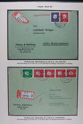 BUND, Mappe mit über 50 Belegen Heuß Medaillon, dabei untersch. ...