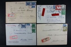 BUND, Holzkiste mit einigen hundert Belegen 50erJahre, dabei viele ...