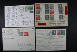 BUND, Heuß Zusammendrucke, kleines Lot von 16 meist Bedarfsbelegen ...