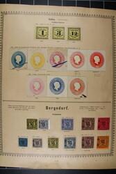 ALLE WELT, altes Schaubek Vordruckalbum 10te Auflage, gut bestückt ...