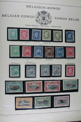 BELGISCH KONGO 1886-1901, Sammlung */gest. im Klemmbinder, teils auch ...