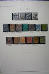BENIN, gute Sammlung mit u.a. 1,2 gest.,13-15 gest., P1 -4, etc., ...