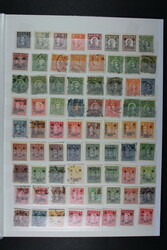 CHINA VR und TAIWAN, 4 große Steckbücher mit meist gest. Dubletten ...