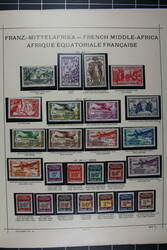 FRZ. ÄQUATORIALAFRIKA, sehr reichhaltige Sammlung 1936-1958 */** und ...