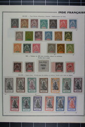 FRZ. INDIEN 1892-1954, überwiegend ungebr. Sammlung mit besseren ...