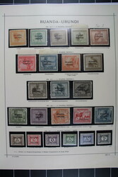 RUANDA URUNDI 1924 bis 1961, meist */** Sammlung auf Albumblättern, ...
