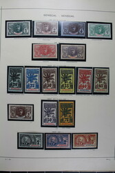 SENEGAL 1887-1944, */** und gestempelte angelegte Sammlung inkl. ...