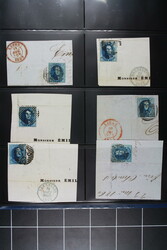 BELGIEN, 20 und 40 C. (Mi. 4,5), Album mit 20 großen Bfsten und 9 ...