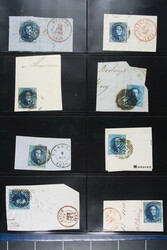 BELGIEN, 20 und 40 C. (Mi. 4,5), Album mit 20 großen Bfsten und 9 ...