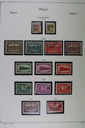 BELGIEN POSTPAKET, gemischt angelegte Sammlung mit besseren auf ...