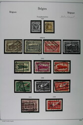 BELGIEN POSTPAKET, gemischt angelegte Sammlung mit besseren auf ...