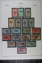 BELGIEN, ZEITUNGSPAKETMARKEN, kl. gemischte Sammlung auf ...
