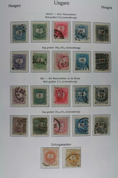 UNGARN 1871 bis 1950, gut bestückte Sammlung im KABE-Falzlosalbum ...