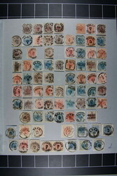 UNGARN, Albumblatt mit Österreich Abstempelungen auf erster Ausgabe, ...