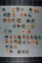 UNGARN, Albumblatt mit Österreich Abstempelungen auf erster Ausgabe, ...