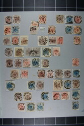 UNGARN, Albumblatt mit Österreich Abstempelungen auf erster Ausgabe, ...