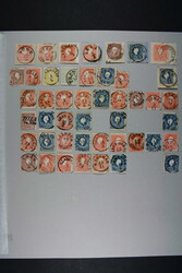 UNGARN, Albumblatt mit Österreich Abstempelungen auf Ausgabe 1858 , ...