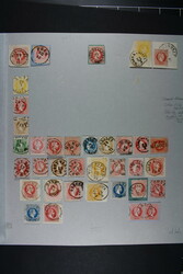 UNGARN, Österreich Abstempelungen auf Ausgabe 1867. Albumblatt mit ...