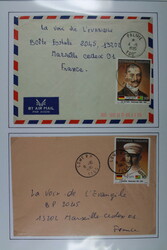 TOGO, kleine interess. Rest-Sammlung mit Marken, Stempeln, Stempeln ...