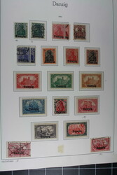 DANZIG, MEMEL, gut bestückte Grundstocksammlung mit zahlreichen ...