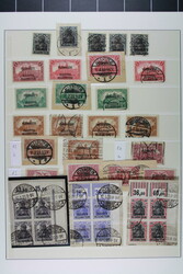 ALLENSTEIN, umfangreiche Sammlung mit Dubletten auf Albumseiten mit ...