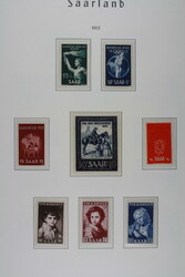 SAAR 1947-1959, postfr. und teils auch ungebr. Sammlung auf ...
