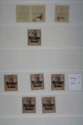 LANDESPOST IN BELGIEN, hochinter. Bestand auf Albumblättern mit den ...