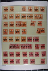 LANDESPOST IN BELGIEN, hochinter. Bestand auf Albumblättern mit den ...