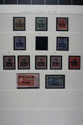 LANDESPOST IN BELGIEN und ETAPPE WEST, gest. Sammlung mit gepr.. ...