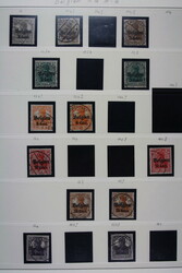 LANDESPOST IN BELGIEN und ETAPPE WEST, gest. Sammlung mit gepr.. ...