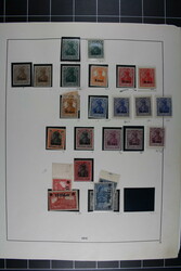 ETAPPENGEBIET WEST, inter. Posten auf Blättern mit Marken und 3 ...