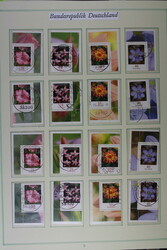 BLUMEN, BUND, Blumen 2005-2020, 40 versch. gest. Werte je aus allen 4 ...