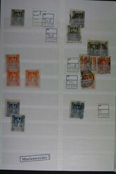 MARIENWERDER, rund 110 Werte mit Nr. 1-14 meist mehrf. inkl. postfr. ...