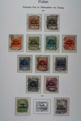 PORT GDANSK, gest. Slg. mit Nr. 1-13,23,29-33, etc. a. LT-Vordrucken