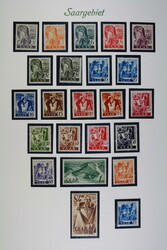 SAAR 1947-1959, in den Hauptnummern kpl. teils postfr. teils ungebr. ...