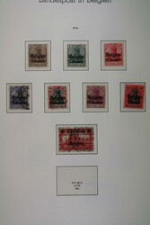 D.B. 1. WELTKRIEG, Sammlung mit Belgien ab Nr. 1-8 mit 25I ** (Mi. ...