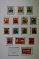 D.B. 1. WELTKRIEG, Sammlung mit Belgien ab Nr. 1-8 mit 25I ** (Mi. ...