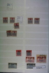 D.B. BELGIEN, über 300 Werte mit Nr. 1-9 mehrf. und vielen Werten ...