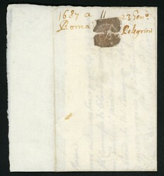 1687, früher kleiner Kab.-Brief befördert über den Transitkurs der ...