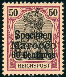 3 C. bis 1 P. mit Specimenaufdr. in der Mitte, tadellos ungebr., 25 ...